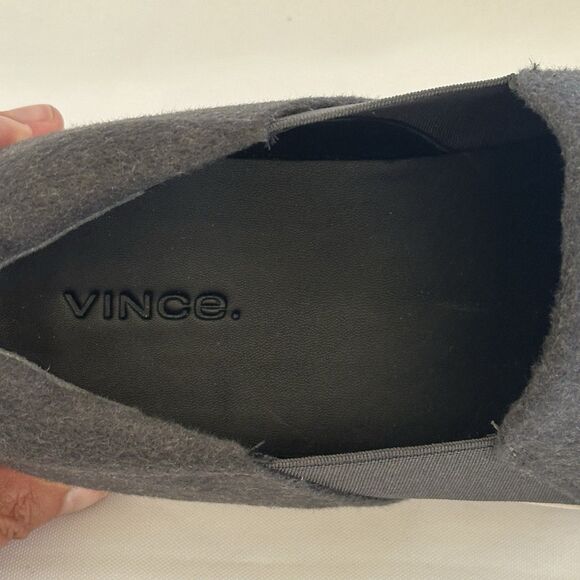 Vince Women's Warren Flannel Wool Platform Sneaker Slip On Shoe in Gray Size 9.5 - Picture 5 of 11